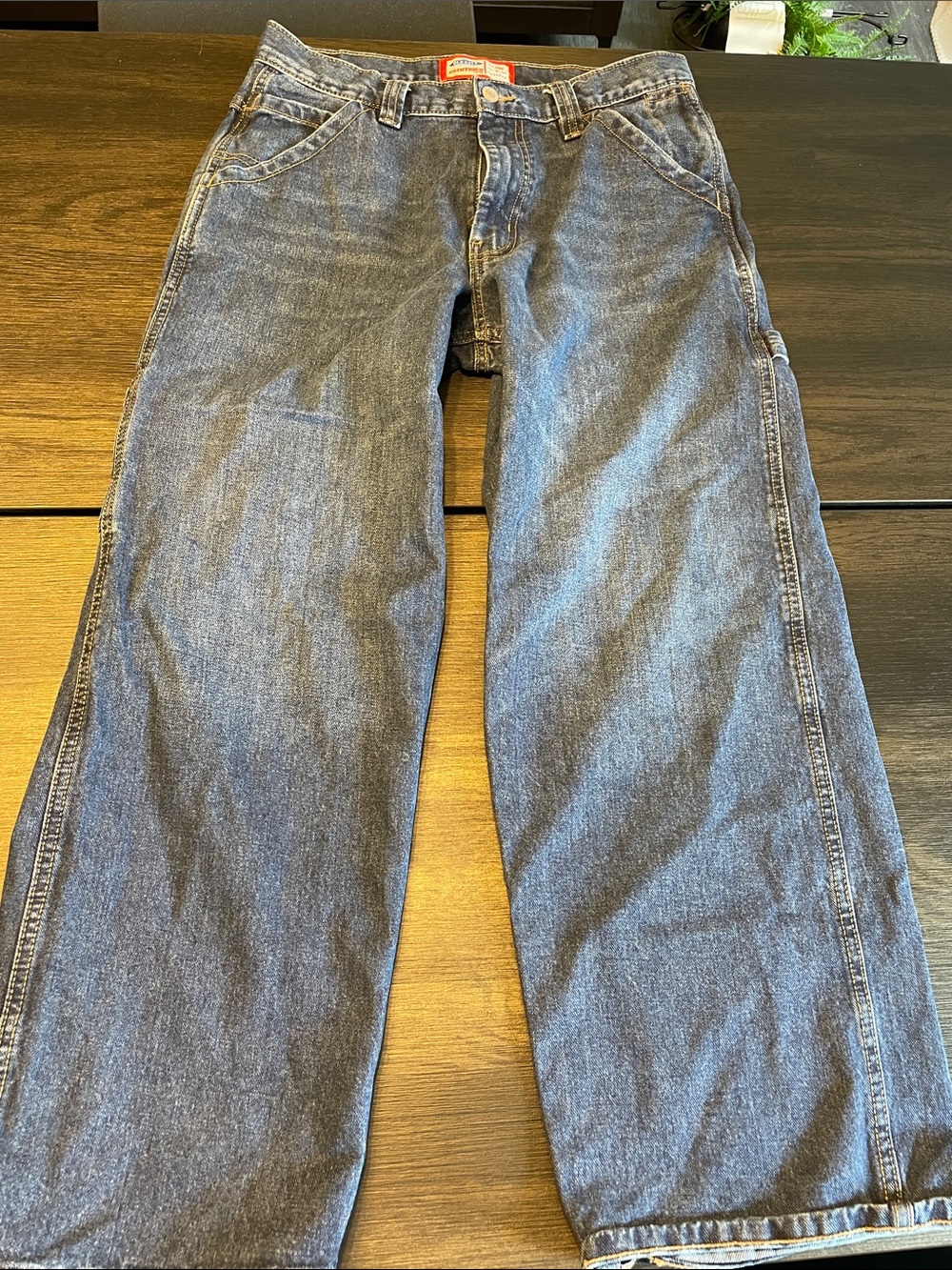 Old Navy Men's Dark Blue Straight-Leg Jeans